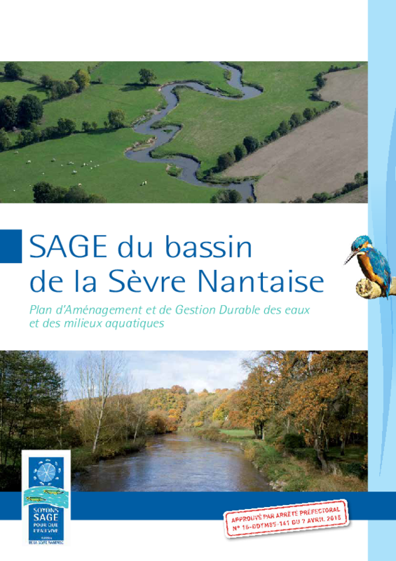 SAGE du basin de la Sèvre Nantaise. Plan d'Aménagement et de Gestion Durable des eaux et des milieux aquatiques - application/pdf