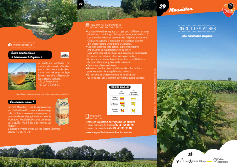 Rando-guide n°29 "Circuit des vignes" - Mouzillon - application/pdf