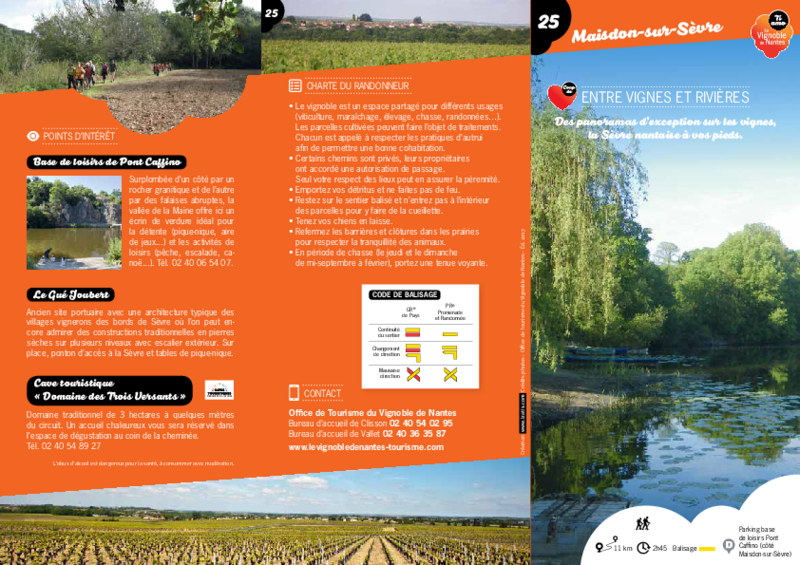 Rando-guide n° 25 "Entre vignes et rivières" - Maisdon-sur-Sèvre - application/pdf