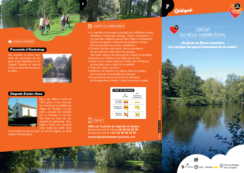 Rando-guide n° 7 "Circuit du Vieux Chemin Royal" - Gétigné - application/pdf