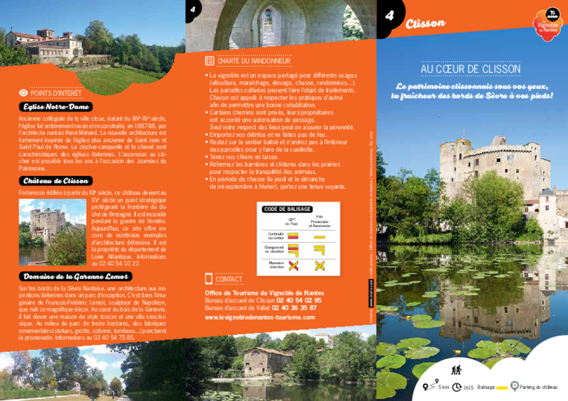 Rando-guide n° 4 "Au coeur de Clisson" - Clisson - application/pdf