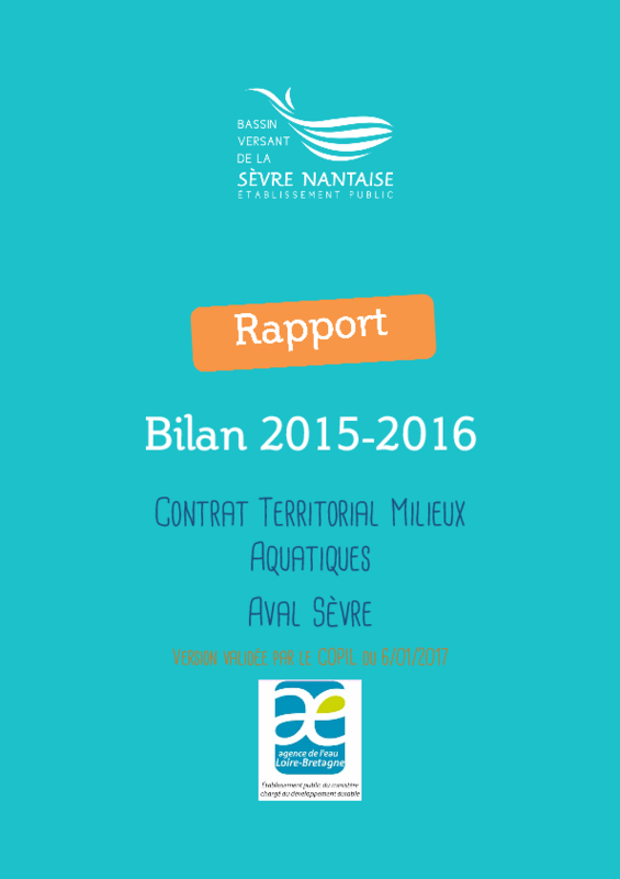 Bilan 2015-2016 du contrat territorial aval Sèvre - application/pdf