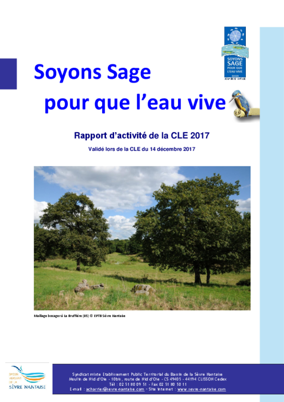 Rapport d'activité 2017 de la Commission Locale de l'eau (CLE) - application/pdf