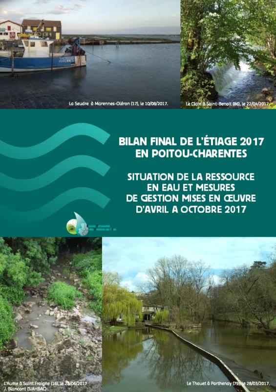 Bilan final de l'étiage 2017 en Poitou-Charentes - application/pdf