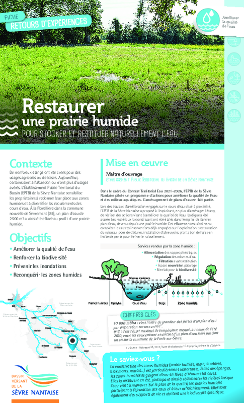 Restaurer une prairie humide pour stocker et restituer naturellement l'eau - application/pdf