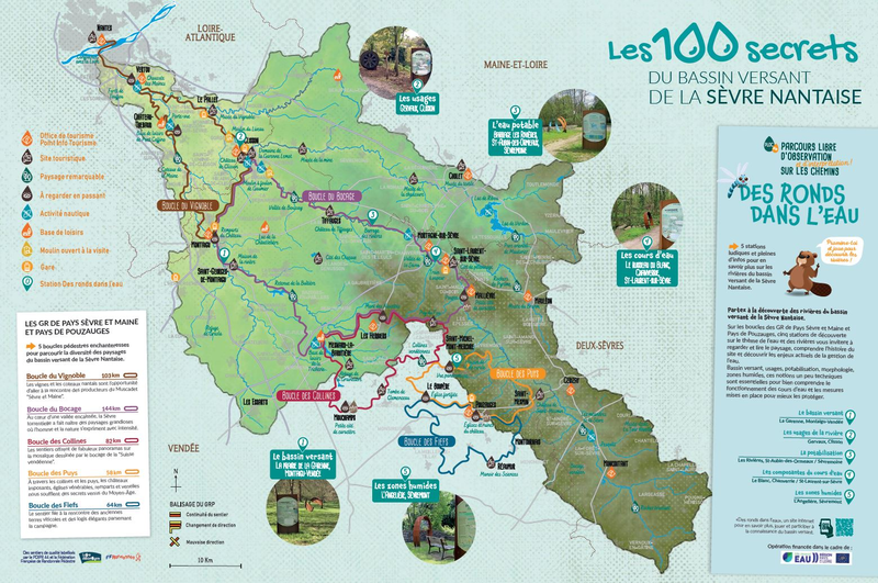 Les 100 secrets de la Sèvre Nantaise : Carte touristique - édition 2024 - application/pdf