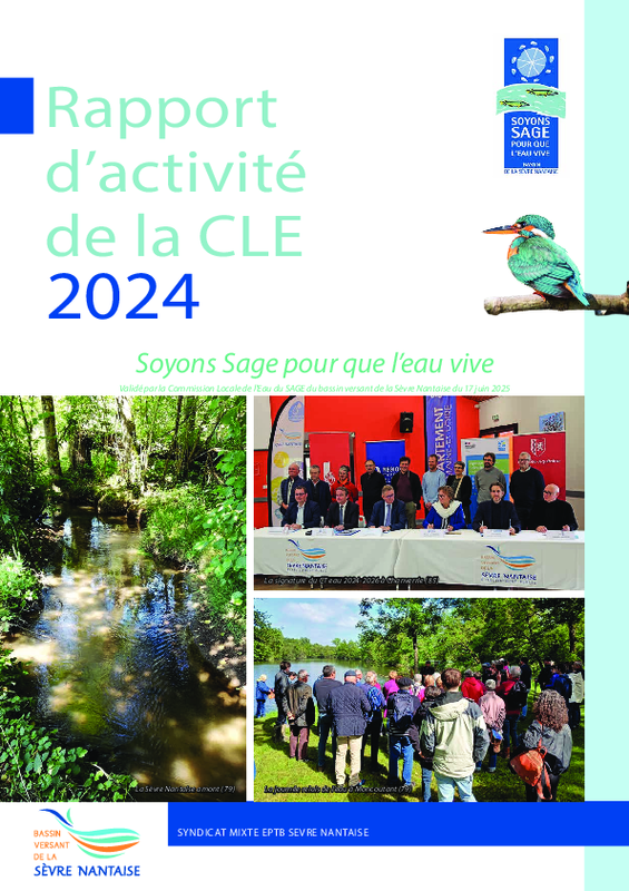 Rapport d'activité 2024 de la Commission Locale de l'Eau (CLE) / E.P.T.B Sèvre Nantaise - application/pdf