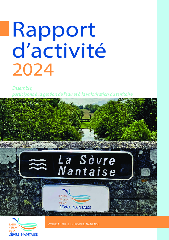 Rapport d'activité 2024 de l'EPTB Sèvre Nantaise - application/pdf